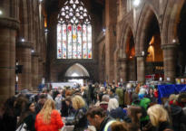 St Martin's Church in Digbeth with the Burne-Jones stained glass