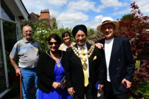 Mayor of Solihull visits St Bernards Open Gardens