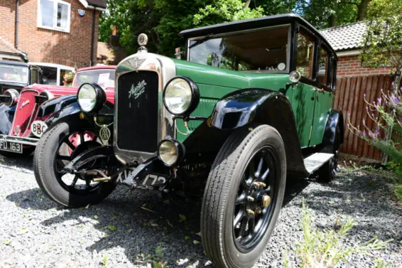 St Bernards Open Gardends Austin car display